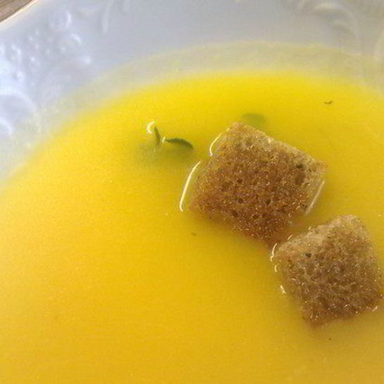 Рецепт тыквенного супа-пюре с шафраном