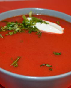 Вегетерианский пряный свекольный суп-пюре