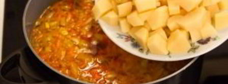 суп с фрикадельками и шпинатом. Шаг 13