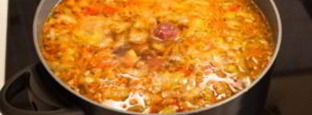 суп с фрикадельками и шпинатом. Шаг 14