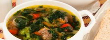 суп с фрикадельками и шпинатом. Шаг 17