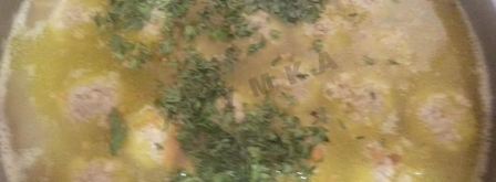 суп с фрикадельками из куриного фарша. Шаг 10