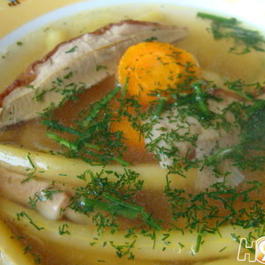 Суп с грибами овощной