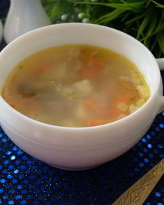 Суп с колбасой