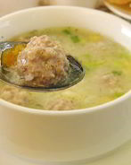 Суп с колобками из фарша