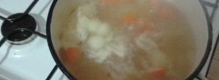 суп с копчеными крылышками. Шаг 3