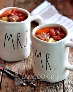 Суп с красной фасолью консервированной