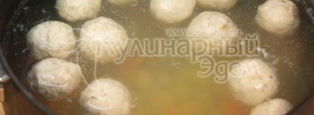 суп с куриными тефтелями. Шаг 5