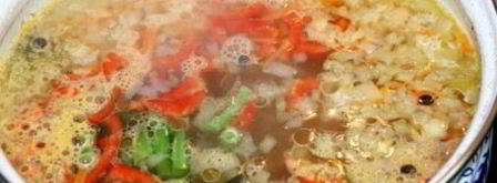 суп с пшеном и зеленой фасолью. Шаг 7