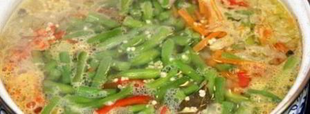 суп с пшеном и зеленой фасолью. Шаг 9