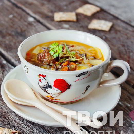 Суп с рисом