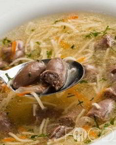 Суп с сердечками