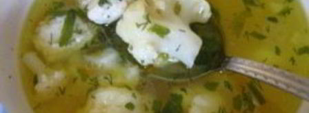 суп с цветной капустой и фрикадельками. Шаг 12