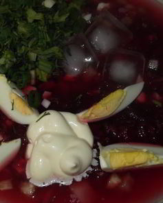 Холодный свекольник