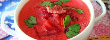 свекольный суп со сметаной. Шаг 8