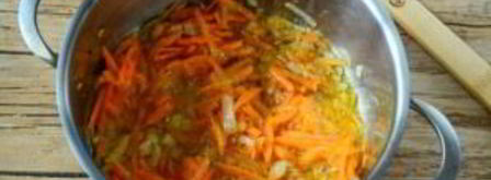 томатный крем-суп с хрустящим рисом. Шаг 2