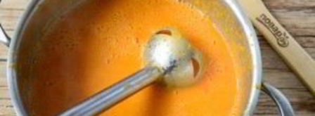 томатный крем-суп с хрустящим рисом. Шаг 6