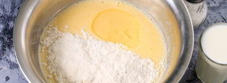 ажурные блинчики на кефире с дырочками. Шаг 6