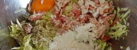 блинчики из кабачков с курицей. Шаг 2