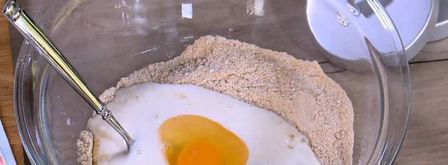 блинчики на кефире из трех видов муки. Шаг 2