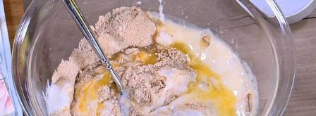 блинчики на кефире из трех видов муки. Шаг 3