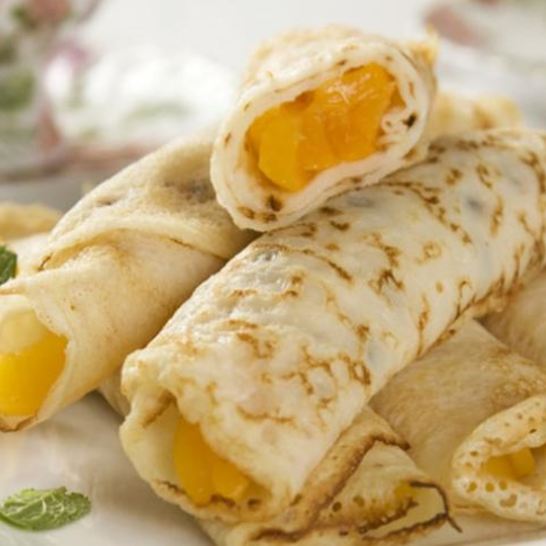 Рецепт блинчиков с абрикосами