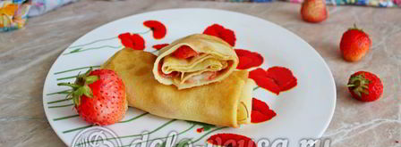 блинчики с клубникой. Шаг 15