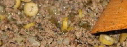 блинчики с мясом и яйцом. Шаг 4