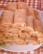 Блинчики с печенью и яблоком