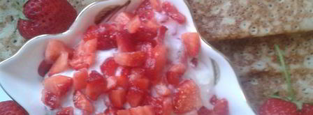 блинчики с рикоттой и клубникой. Шаг 8