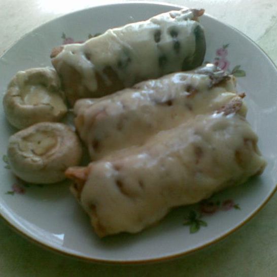 Рецепт блинчиков с шампиньоном