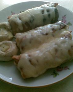 Блинчики с шампиньоном