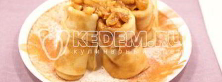 блинчики с яблоками и корицей. Шаг 7