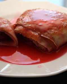 Блинчики со сливами