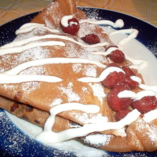 Рецепт блинчиков вишня в шоколаде