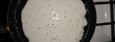 блинчики заварные с черничным йогуртом. Шаг 4