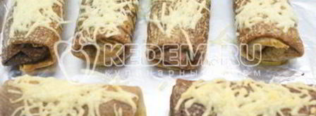 блины фаршированные мясом и овощами. Шаг 18