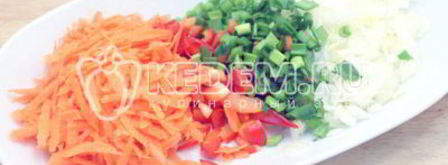 блины фаршированные мясом и овощами. Шаг 6