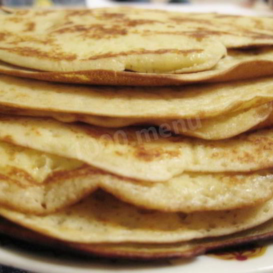 Рецепт блинов из пшеничной и кукурузной муки