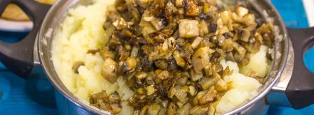 блины с картошкой и грибами на кипятке. Шаг 18