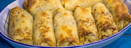 блины с картошкой и грибами на кипятке. Шаг 23