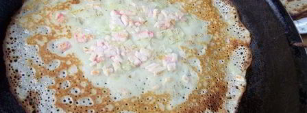 блины с крабовым припеком. Шаг 11