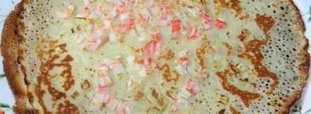 блины с крабовым припеком. Шаг 12