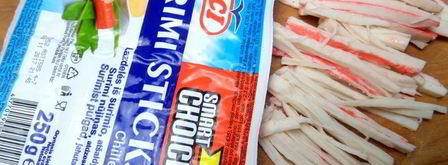 блины с крабовым припеком. Шаг 6