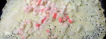 блины с крабовым припеком. Шаг 9