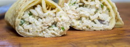 блины с курицей и рисом. Шаг 15