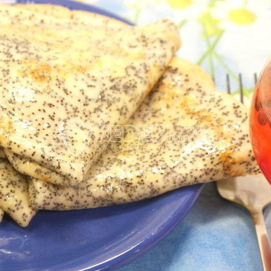 Рецепт блинов с маком