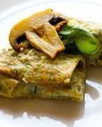 Блины с начинкой из шампиньонов