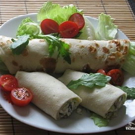 Рецепт блинов с огурцами