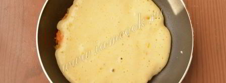 блины с припеком из яблок и моркови. Шаг 12